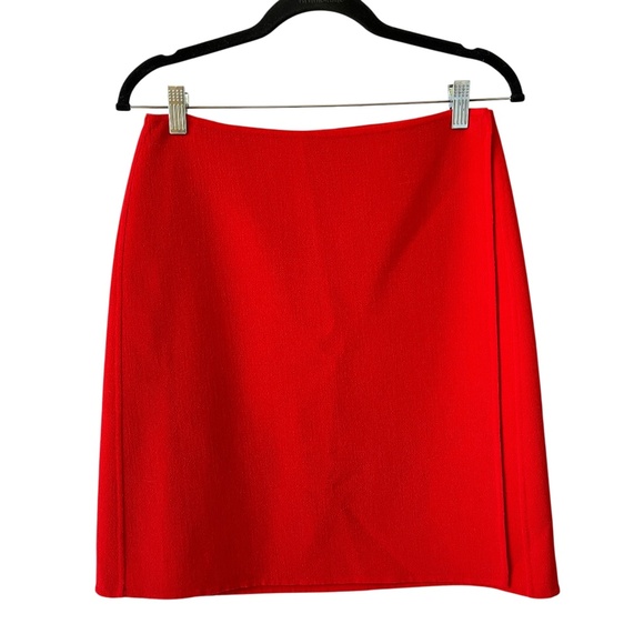 LINDA ALLARD ELLEN TRACY SKIRT 4 PETITE 100% WOOL TRUE WRAP PENCIL CAREER VTG - Picture 1 of 11